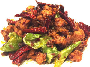 Chengdu 23 specialty Triple Pepper Chicken